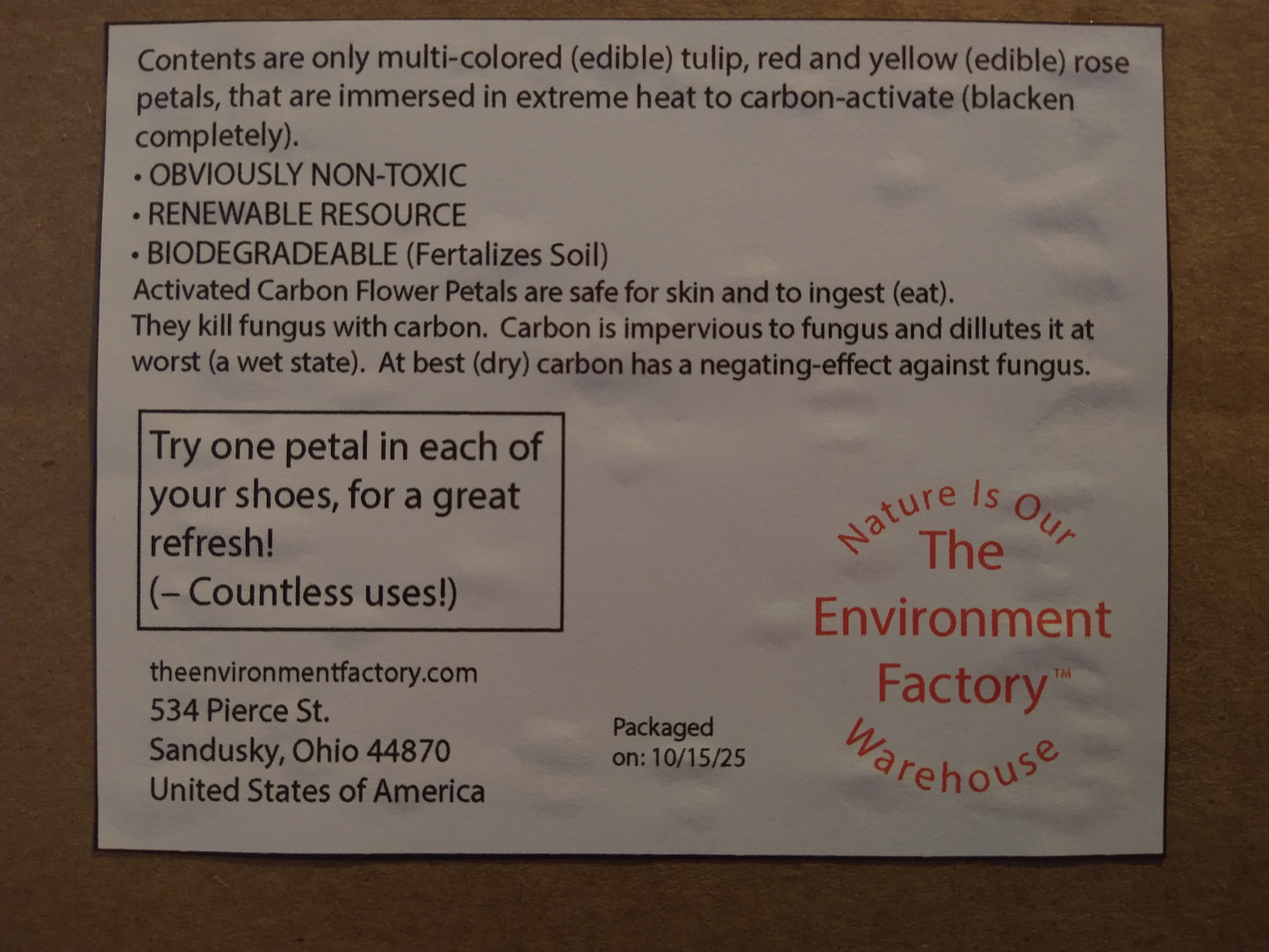 Carbon-Activated Edible Flower Petals + Plant-Based Multipurpose Oil